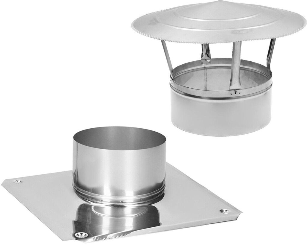 Regenhaube Schornsteinabdeckung Edelstahl Ø 230 mm Kaminhaube Kaminabdeckung