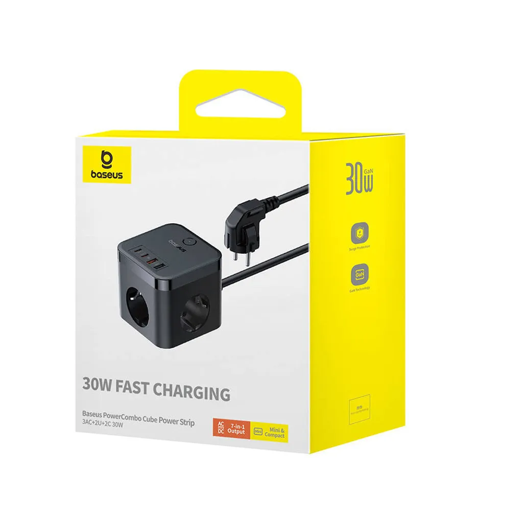 Chargeur de bureau Baseus PowerCombo Cube pour PC portable et mobile