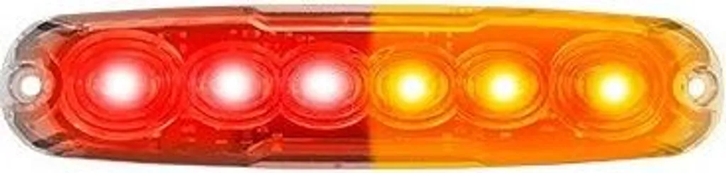 Luce posteriore - Ledson - 5,2" - 13,1 cm - Trasparente - Posteriore - Stop - Svolta - Lampeggiante - 12V-24V -