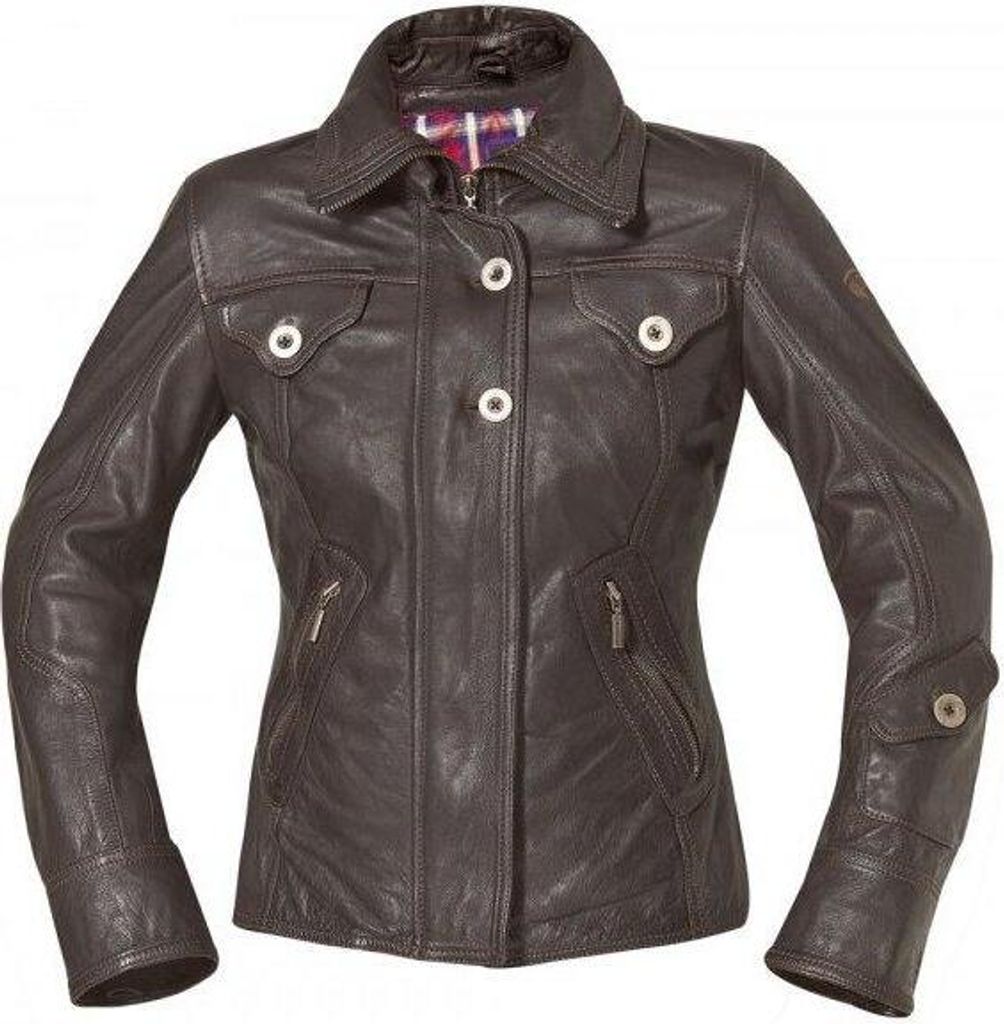 Held Shina Damen Lederjacke, braun, 42