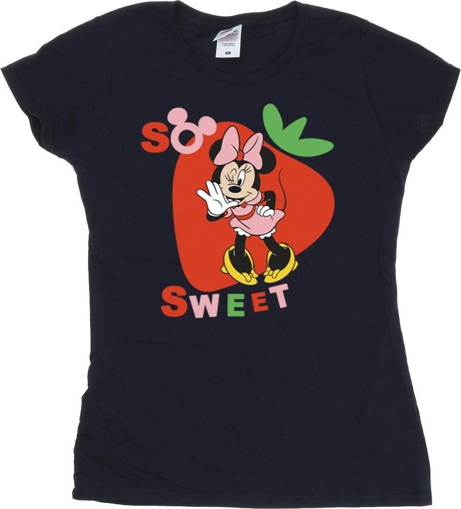 Disney - "So Sweet Strawberry" T-Shirt für Damen BI33713 (S) (Marineblau)