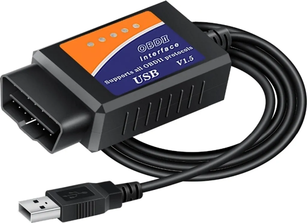 OBD ELM327 V1.5 USB Chip CH340T: Scanner Diagnostica Auto Professionale