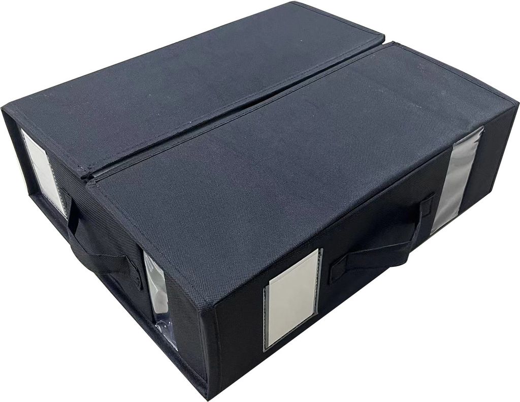 Kleiderschrank-Aufbewahrungsbox, faltbar, mit Griff, transparentes Fenster, Aufbewahrung von Kleidung, Socken, Unterwäsche, Klassifizierung, Aufbe...