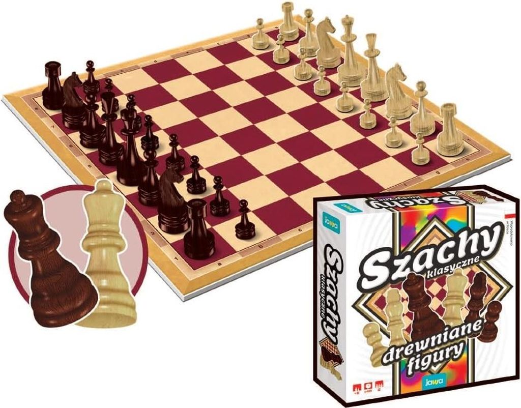 Das Spiel Schachfiguren aus Holz