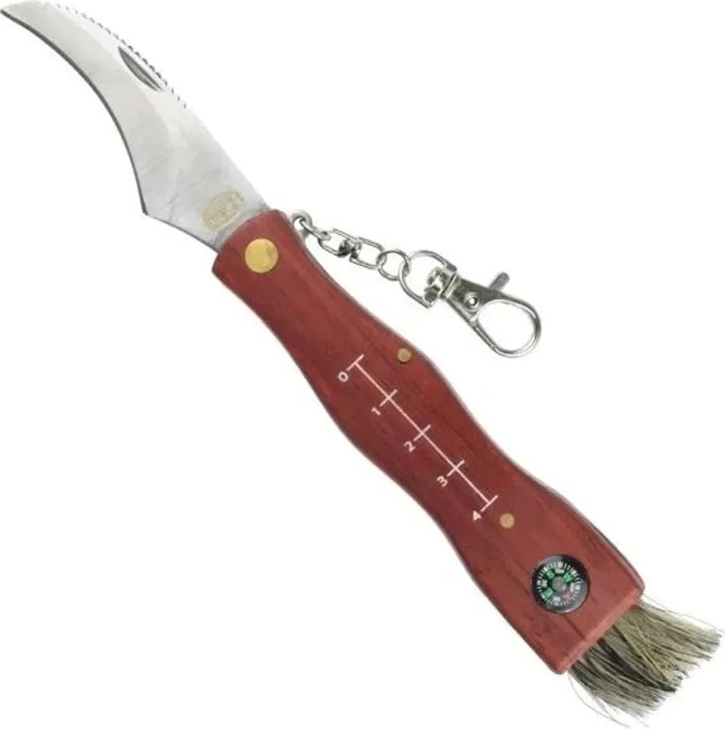 Couteau à Champignons Speck SCK CC-GC105 avec Boussole et Brosse Brun