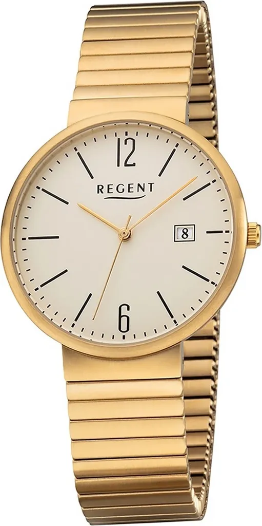 Montre Quartz Regent F-1201 Argentée avec Bracelet Métal Extensible