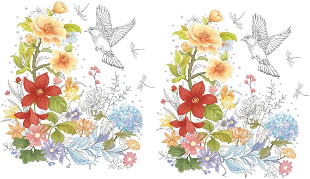 Bögen mit dekorativen Toilettensitzaufklebern mit Blumenmuster, abnehmbares Set