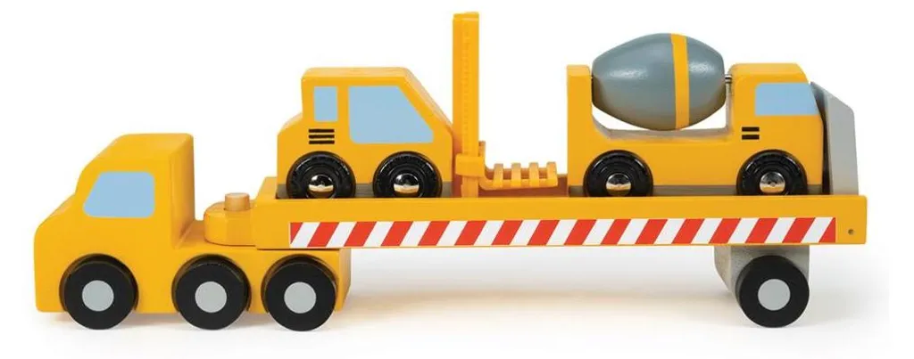 Jeu de Chantier en Bois Camion Éducatif pour Fille et Garçon - 2