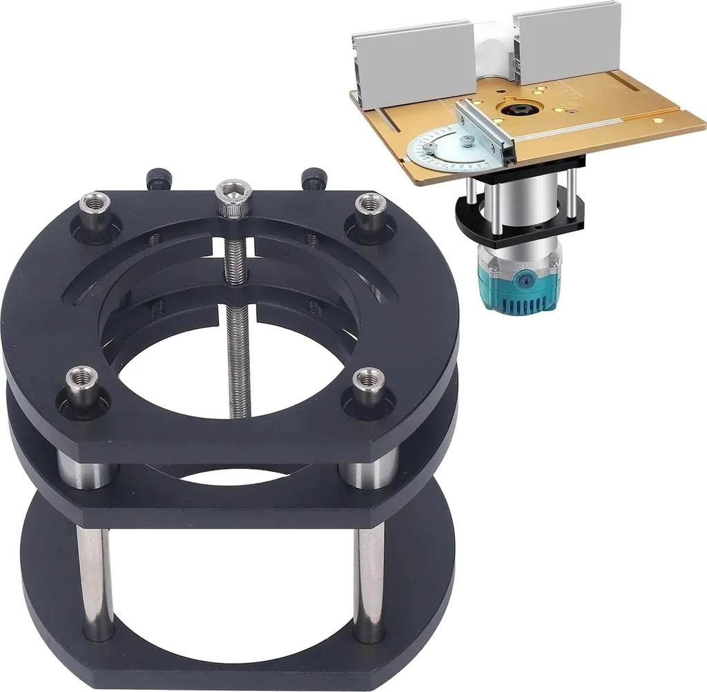 Plate-forme de levage de défonceuse réglable pour établi de menuisier - 5