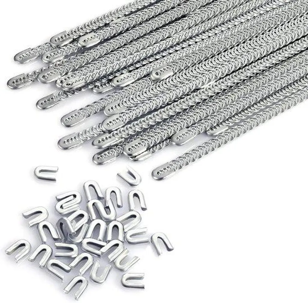 Baleines en acier 24 cm pour corseterie - Lot de 30 pièces avec embouts