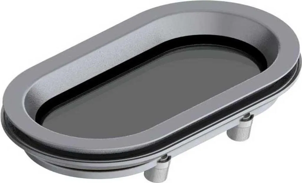 Grille d'Aération pour Cabine et Cale Bateau Vetus Argent 244 x 146mm