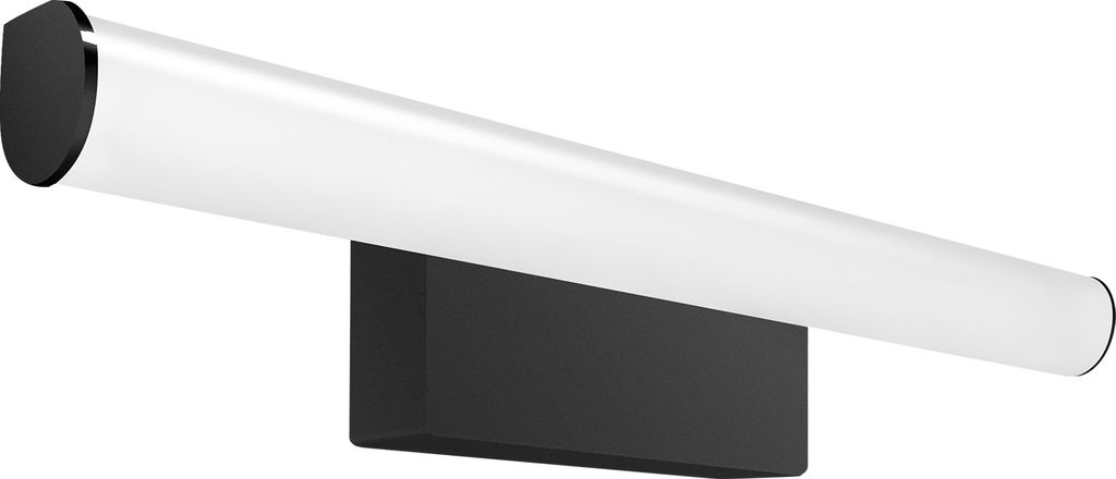 kalb | Kalb LED Spiegelleuchte 300mm Rund 230V Schwarz Modern Energiesparend Neutralweiß