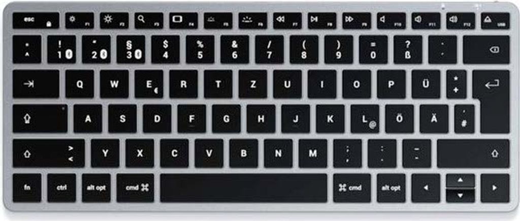 Satechi Slim X1, Mini, Bezdrôtový, Bluetooth, QWERTZ, Obrázok produktu 