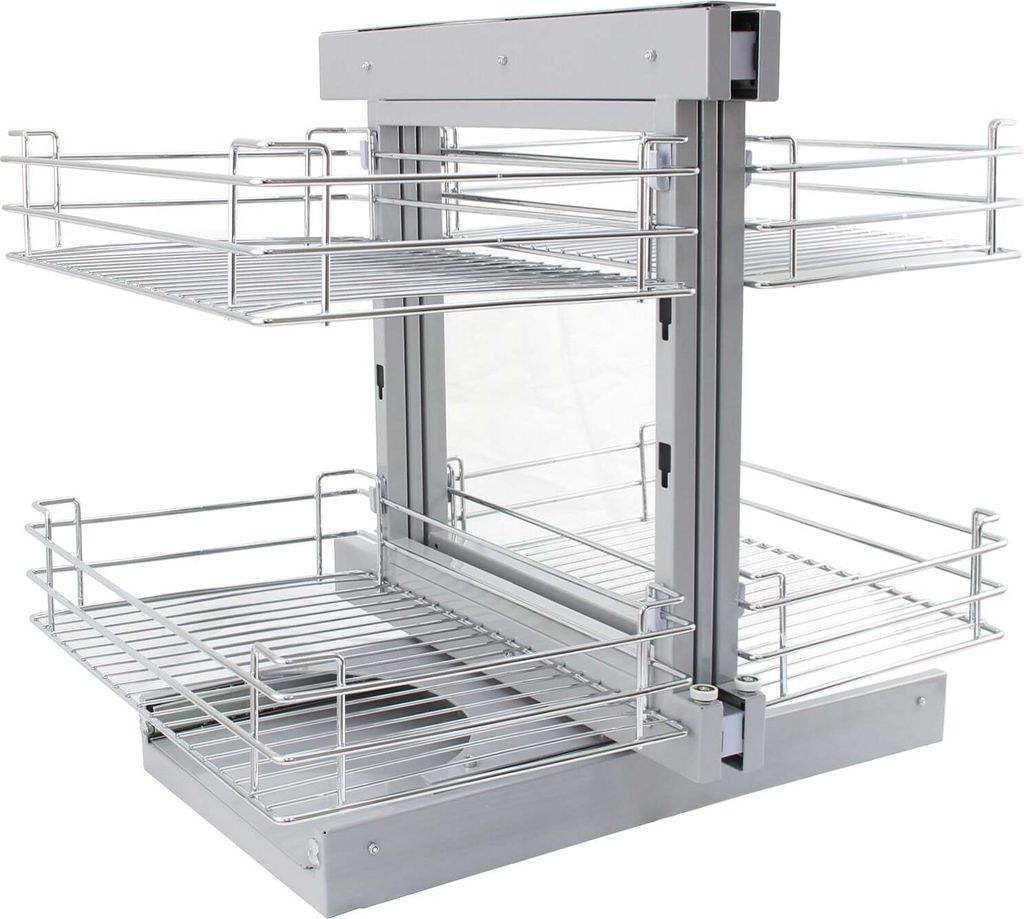 KuKoo Magic Corner Eckschrank-Korb Küchenschrank Körbe Eckschrank 80cm - 90cm