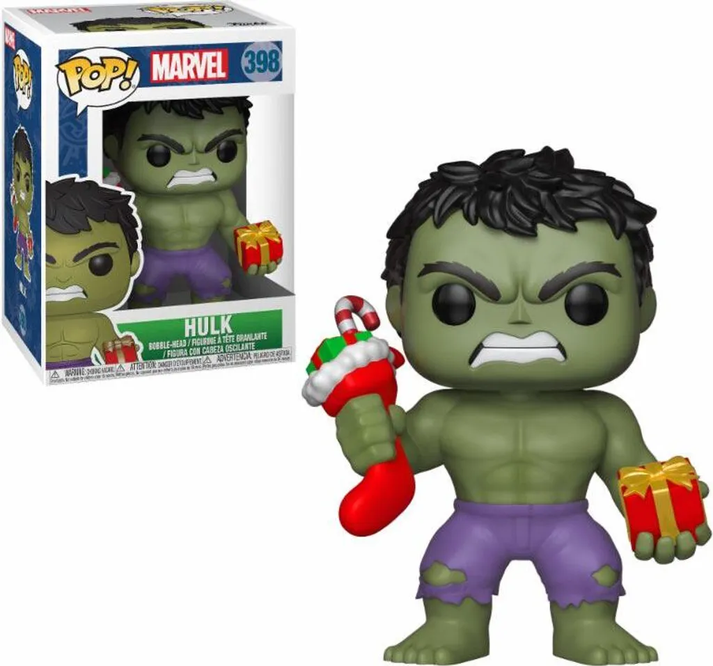 Hulk Holiday Funko Pop 398 Marvel avec Cadeau et Protection Incluse