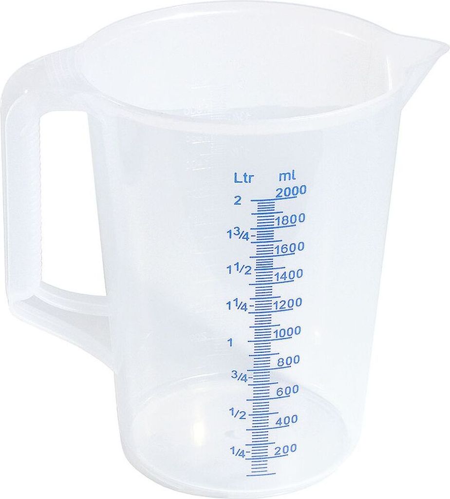 Messbecher, Kunststoff, 0,25-5,0 Liter wählbar, Produktbild 