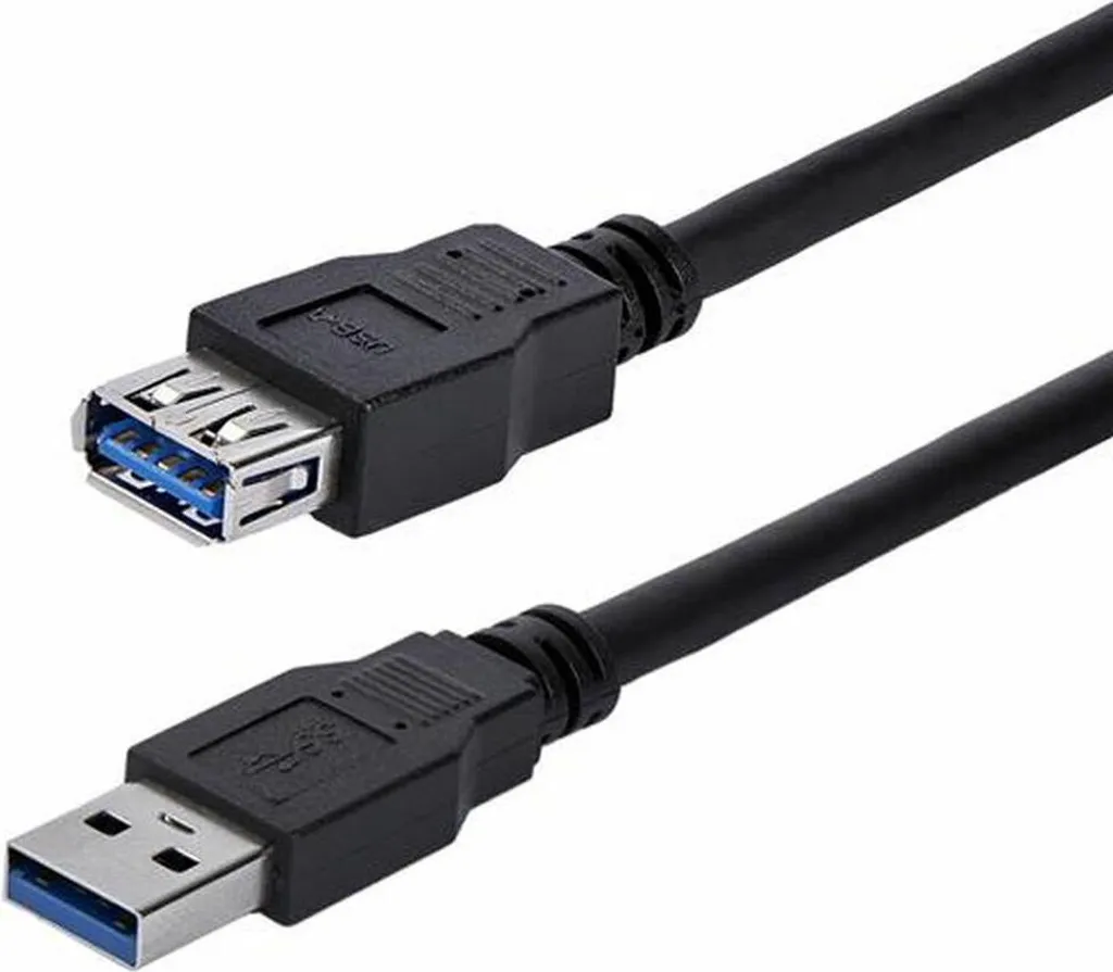 Câble Startech USB3SEXT1MBK - Rallonge USB 3.0 Type A Noir de 1m