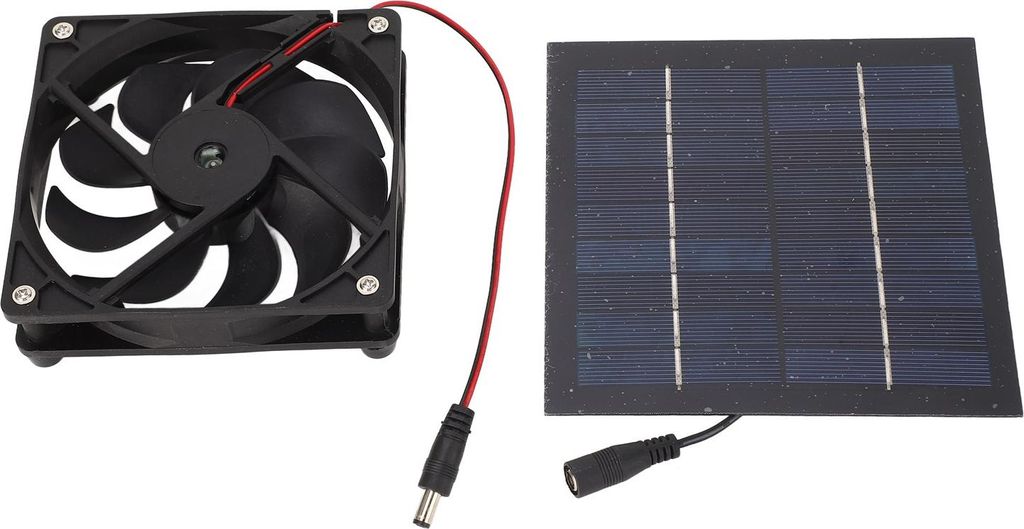 Solarbetriebenes Lüfterset 50W, tragbar, für Gewächshäuser, Schuppen, Hühnerställe, Tierhäuser, Fensterabzüge