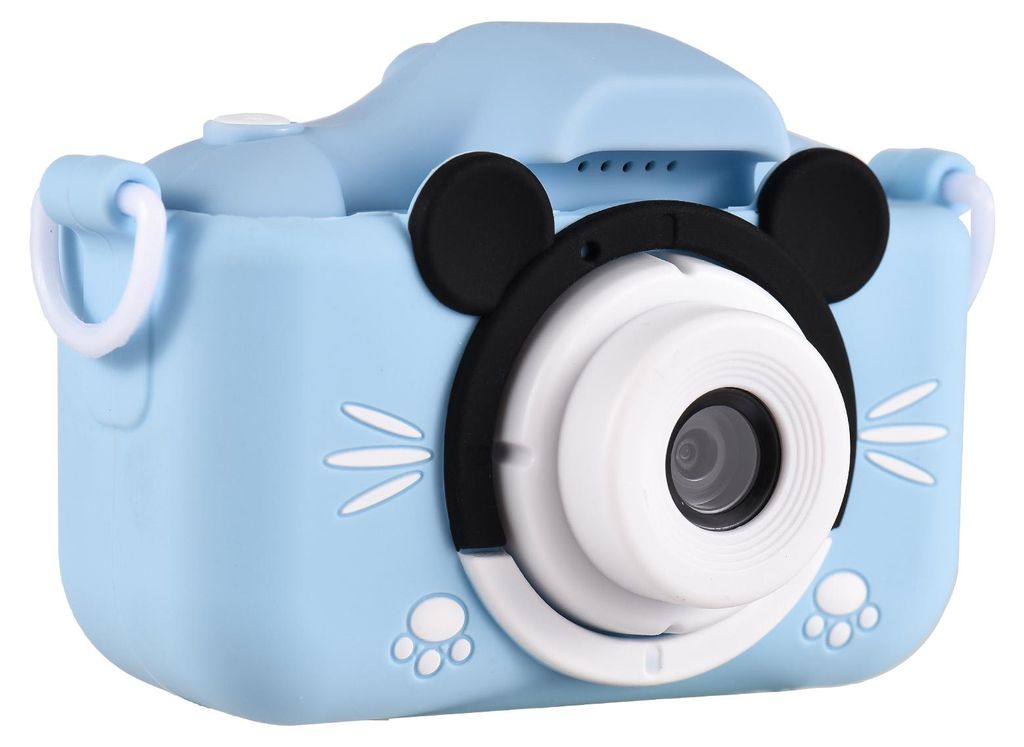 Mini-Cartoon-Kinder-Digitalkamera 1080P Digital-Videokamera fuer Kinder Dual-Objektiv 2,0-Zoll-IPS-Bildschirm Eingebauter Akku Niedlicher Bilderrah...