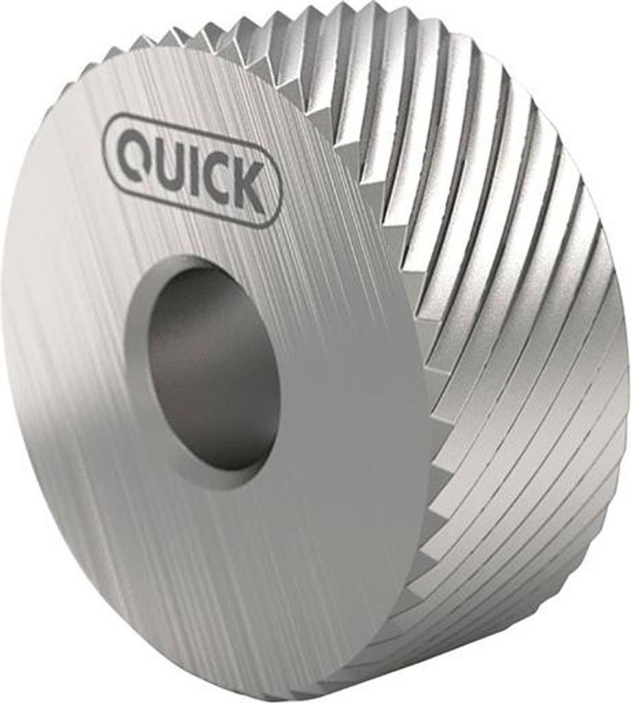 Quick-Rändel PM BL45 20 x 8 x 6 G7 P:1.5 m.F., Rändelform:15x6x6 mm, Teilung:0,6 mm, Schaftausführung:nv