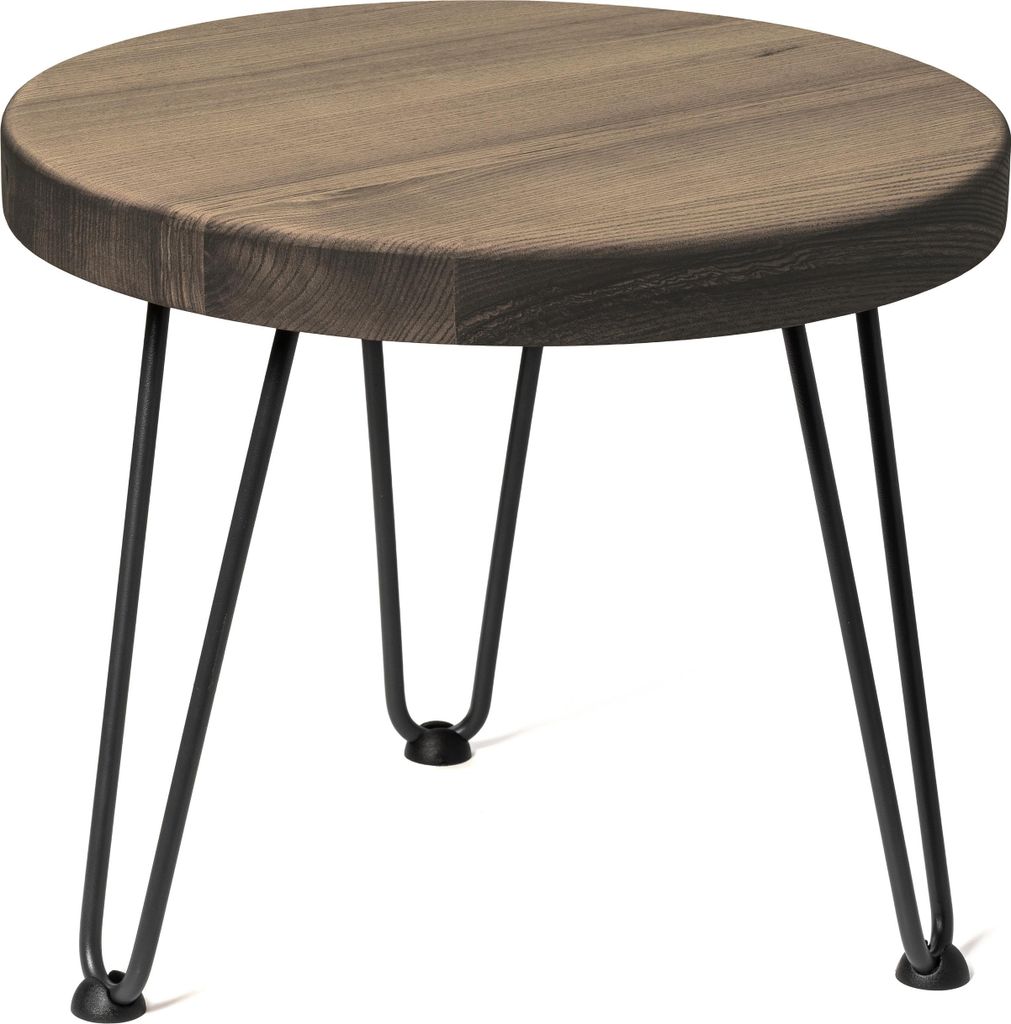 LAMO Manufaktur Couchtisch rund aus Holz 40 cm | Beistelltisch couch | Nachttisch Holz, Wohnzimmertisch klein, Kaffeetisch | Stärke: 40 mm, Farbe:...