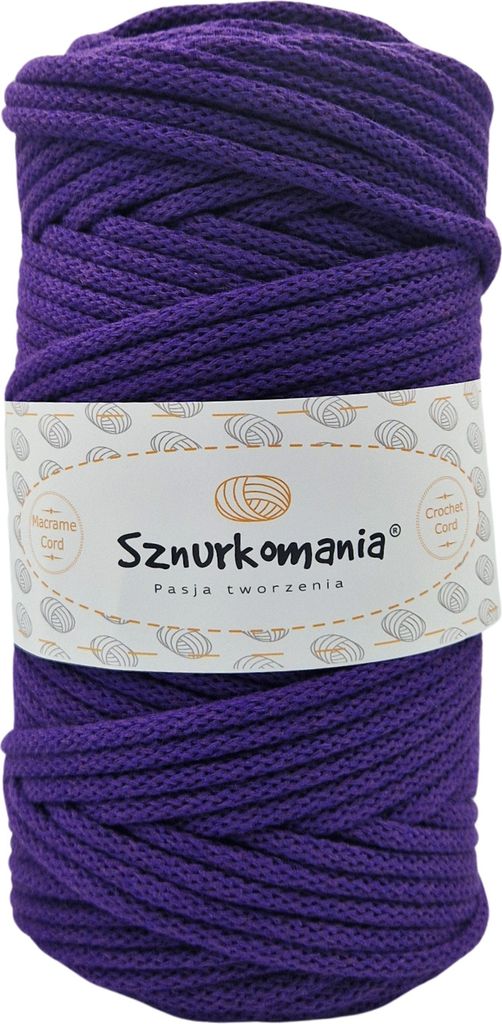 Geflochtene Baumwollkordel mit Kern 5mm 100m, Makrameegarn, Makrameekordel, Häkelkordel, Makramee-Schnur, natürliches Garn, Kordel 5mm, Basteln