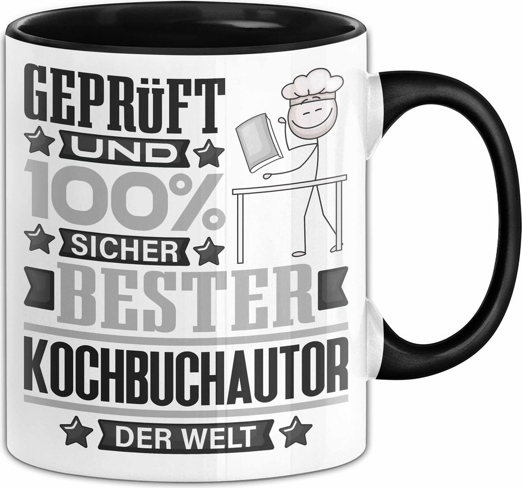 Kochbuchautor Geschenk Lustiger Spruch für Kochbuchautor Geschenkidee Bester Kochbuchautor Der Welt (Schwarz)