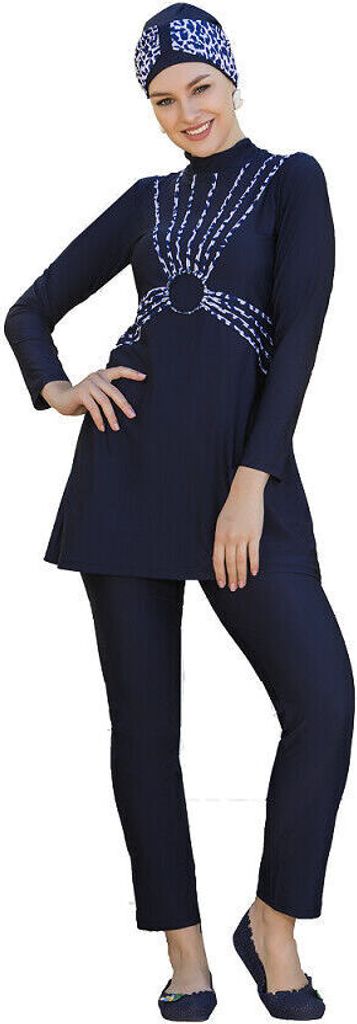 Hasema Burkini, Bademode, Hijab,Badeanzug, Tesettür Mayo, Swimwear E-8602