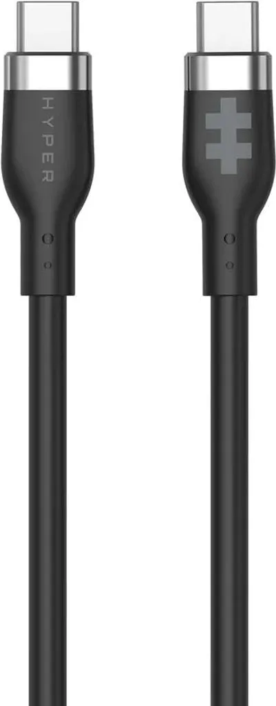 HYPER HyperJuice 240W Cavo USB-C a USB-C in silicone (3ft/1m) - Nero - 5
