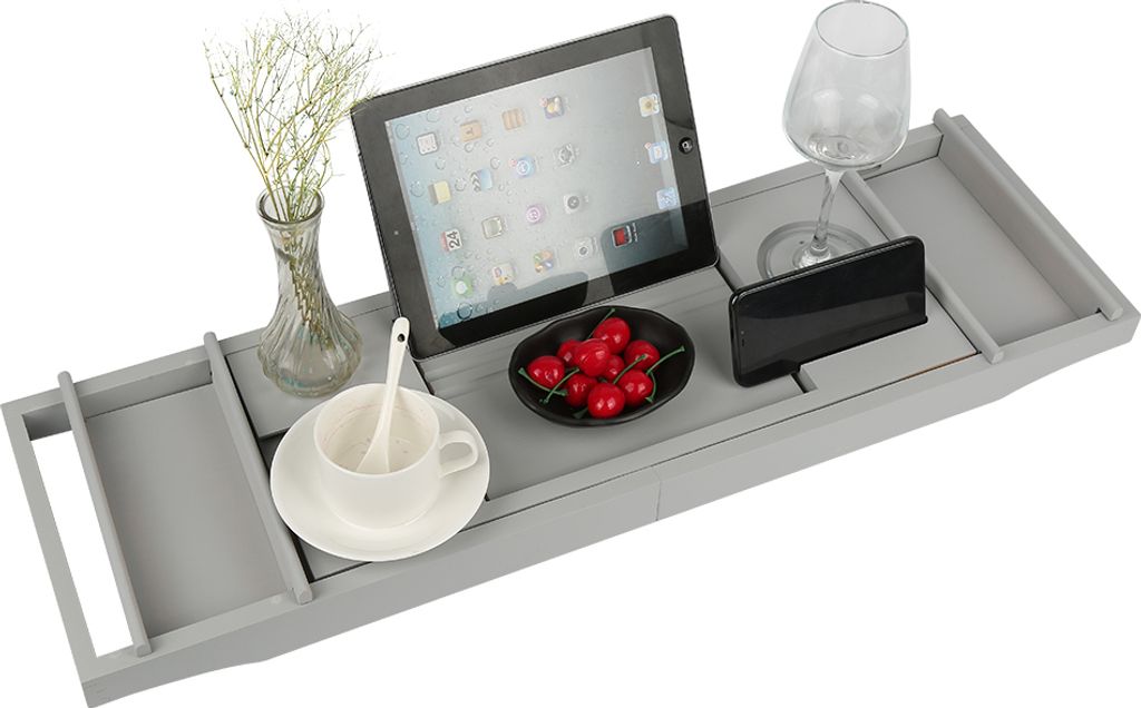 Tablette de bain Plateau réglable pour baignoire avec Image du produit 