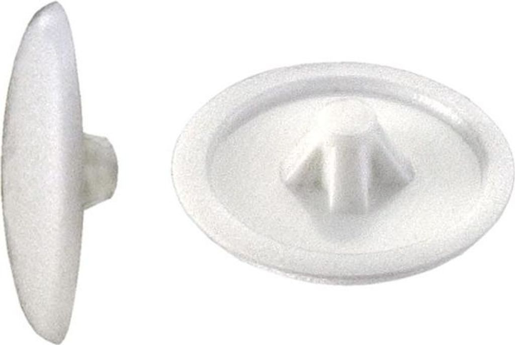 Connex Abdeckkappen Ø 12 mm für PZ 2 Schrauben weiß - 50 Produktbild 