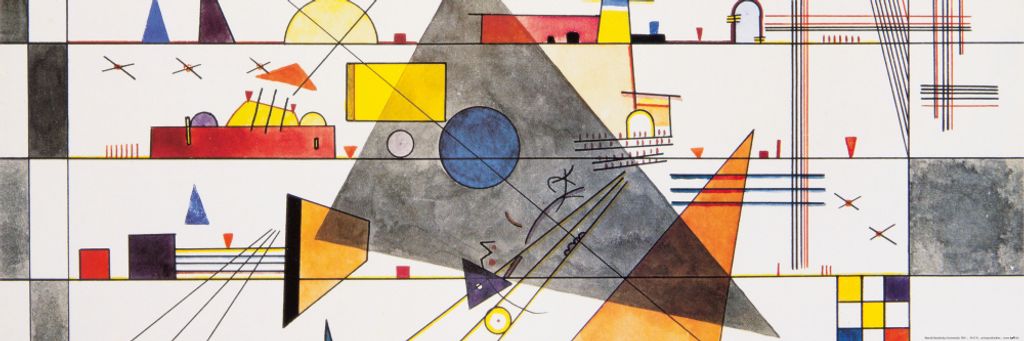 Wassily Kandinsky Kunstdruck Bild - Horizontale, 1924 (30 x 91 cm)