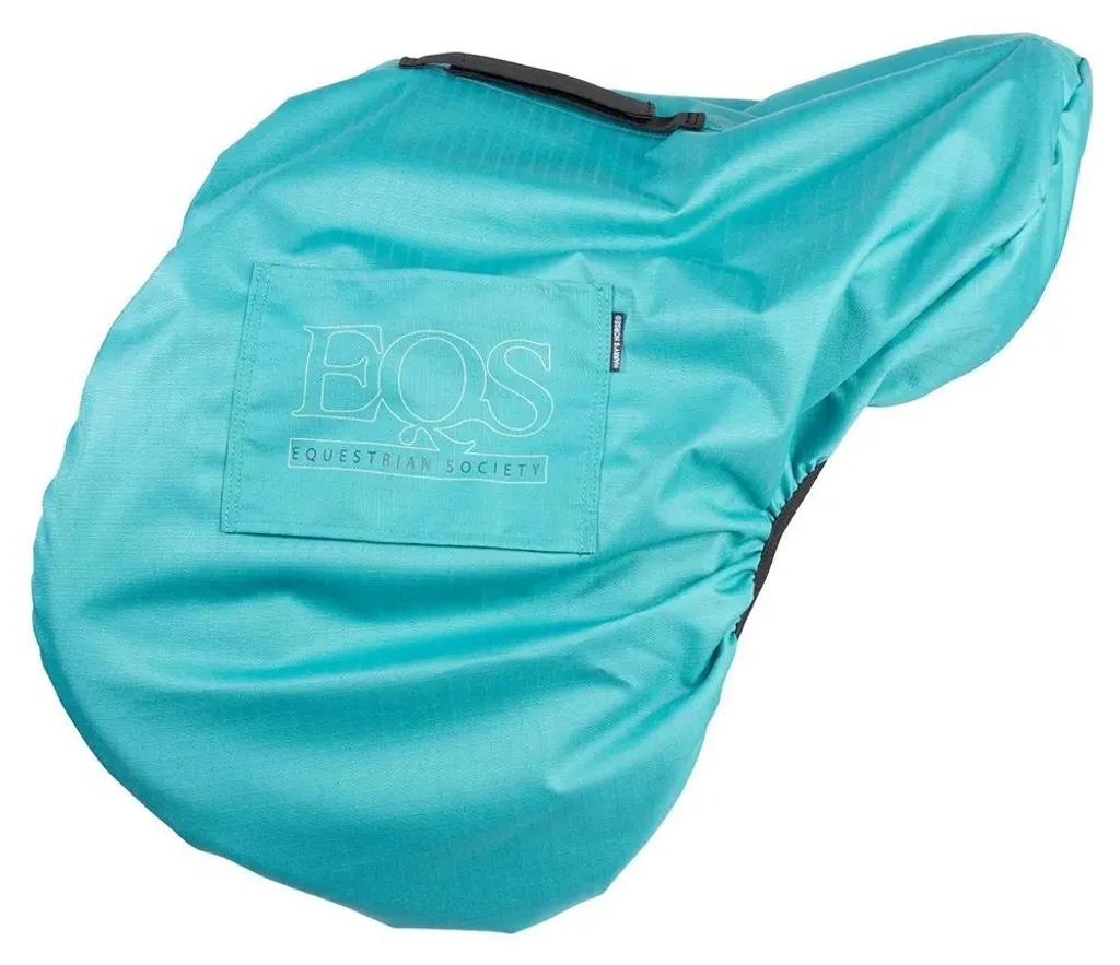 Protège-selle Équitation Harry's Horse Bleu en Tissu Imperméable et Souple