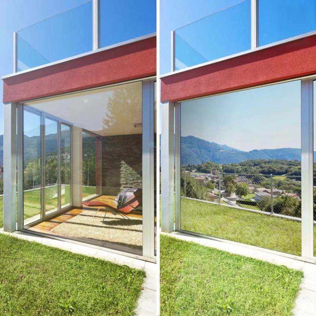 Film miroir pour fenêtre anti vis-à-vis protection soleil 75cm x 1.5m