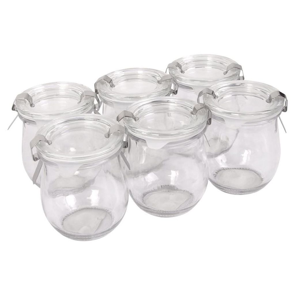 Sturzgläser 6er-Set Einmachgläser 180ml Marmeladengläser Sturzglas Vorratsglas