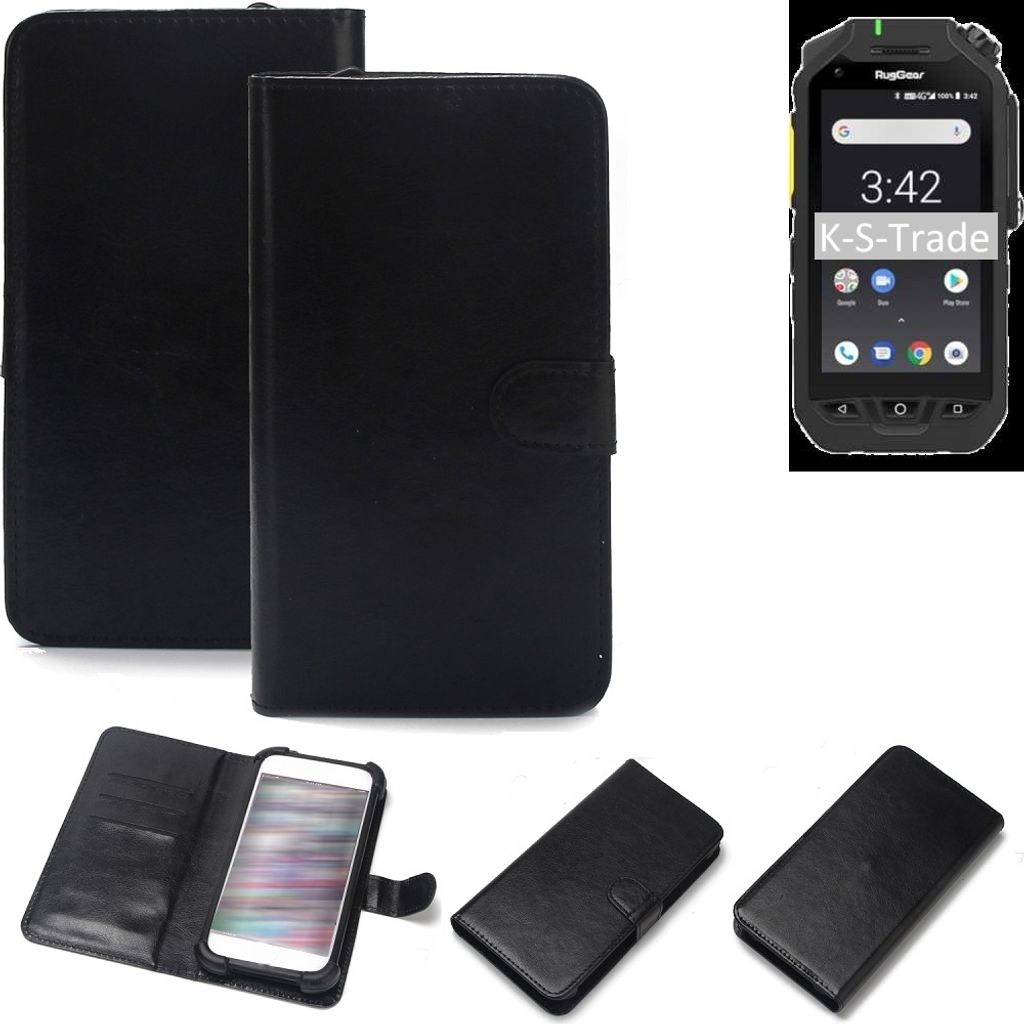K-S-Trade Handyhülle Schutzhülle kompatibel mit Ruggear RG725 Handy Schutz Hülle Handyhülle Bumper schwarz 1x