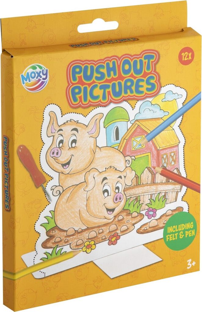 RAPPA Stanzbilder Farm 12 Blätter + Stift + Matte