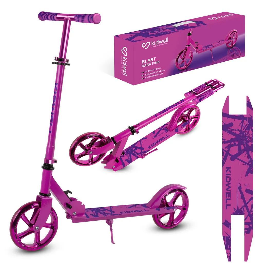 Trottinette Pliable Violette Roues 20 cm COIL - Stable et Légère 100kg