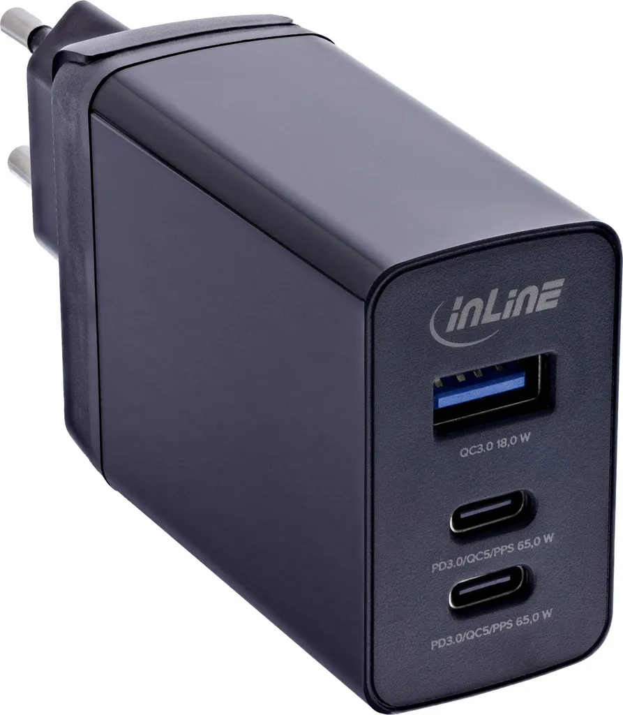 Chargeur Secteur USB Universel 65W Multiport avec Prises EU UK US