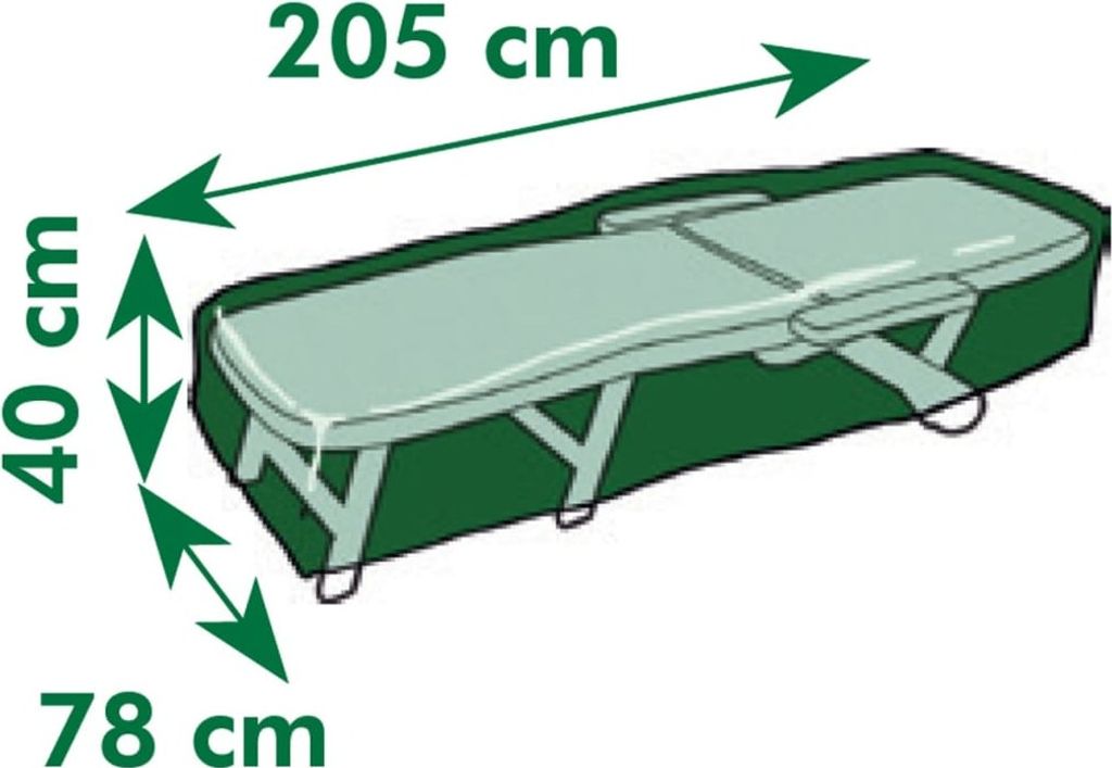Pokrowiec na meble ogrodowe Nature na leżaki 205x78x40 cm Zdjęcie produktu 