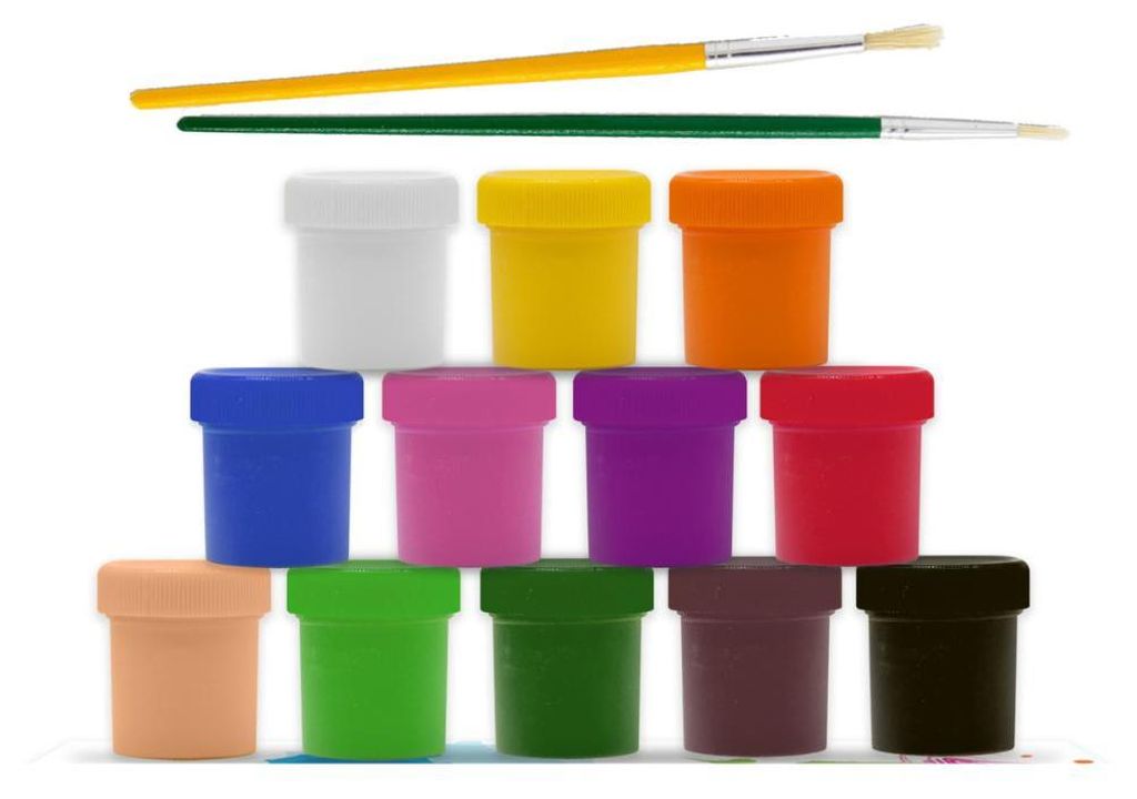 Dětské omyvatelné barvy Creative Deco - 12 x 20 ML - zářivé Obrázek produktu 