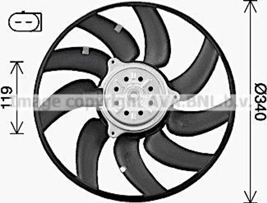 Ventilateur Moteur 8K0959455F pour Surchauffe Audi Q5 A4 A5 Macan
