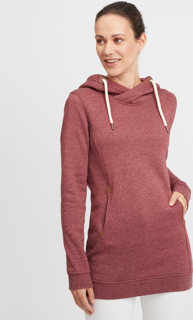 OXMO OXVicky Damen Sweat Hoodie Long Pullover Kapuzenpullover mit Kapuze Kordelzug Regular fit