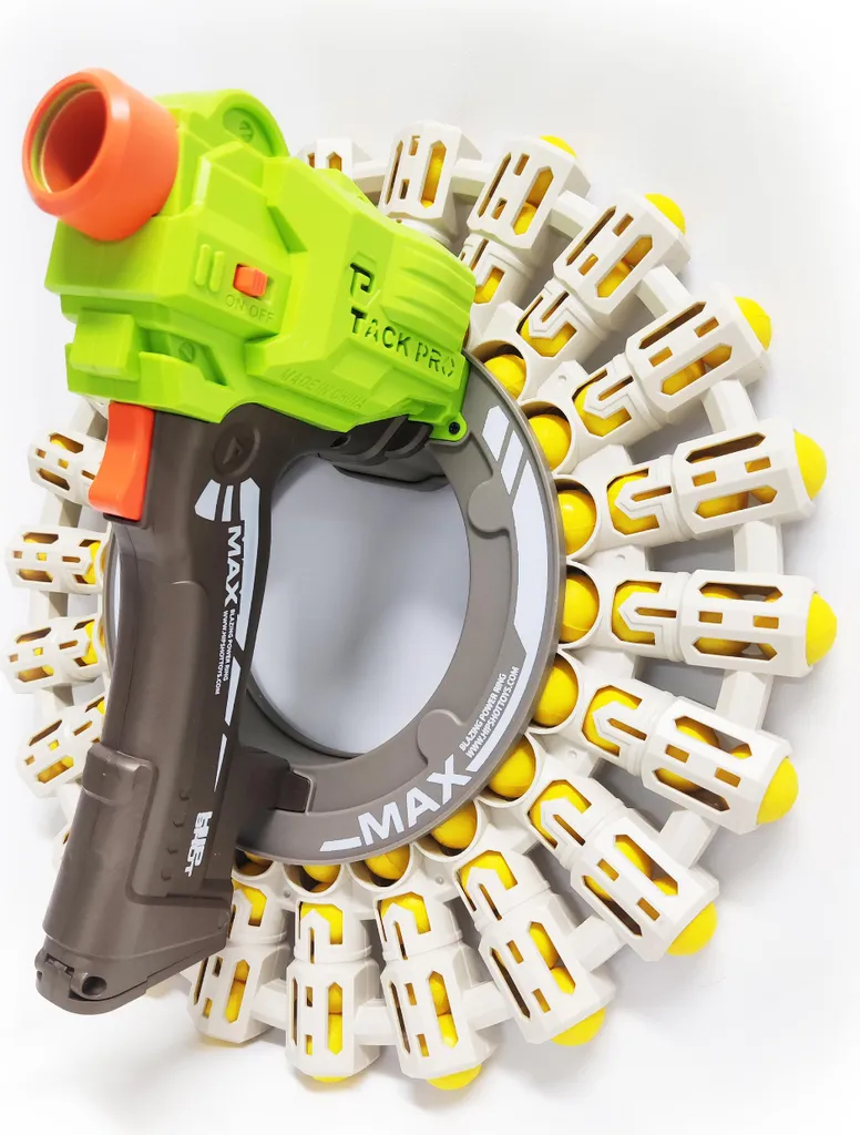 Jouet de tir pour enfant WIKY Pistolet Spiral Enforcer avec projectiles