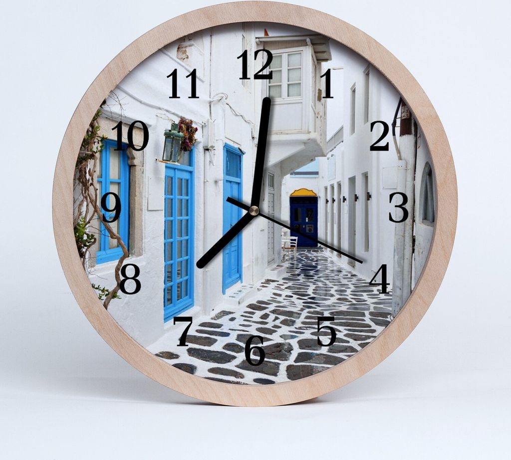 Holzuhr 20fi cm wanduhr - Santorini
