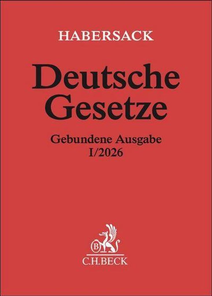 Deutsche Gesetze Gebundene Ausgabe I/2026