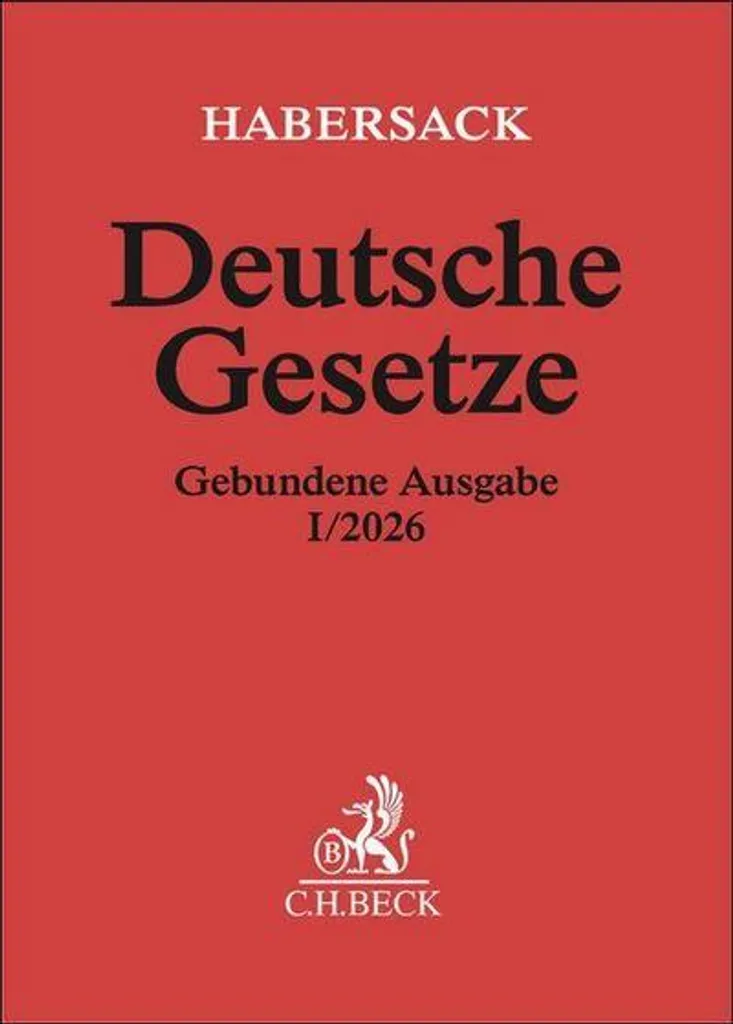 Deutsche Gesetze I/2026 Recueil Juridique Allemand Relié Complet