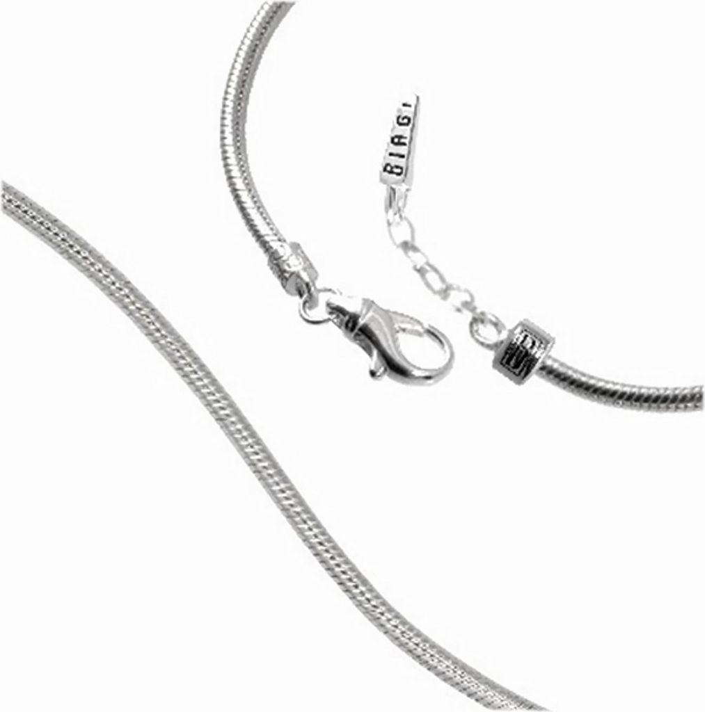 Carlo Biagi 22cm Karabiner Bead Armband Silber mit extra Produktbild 
