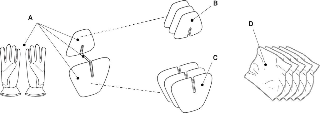 Luceplan Hope D66 Ersatzteile Pos. B Set mit 3 kleinen Produktbild 5