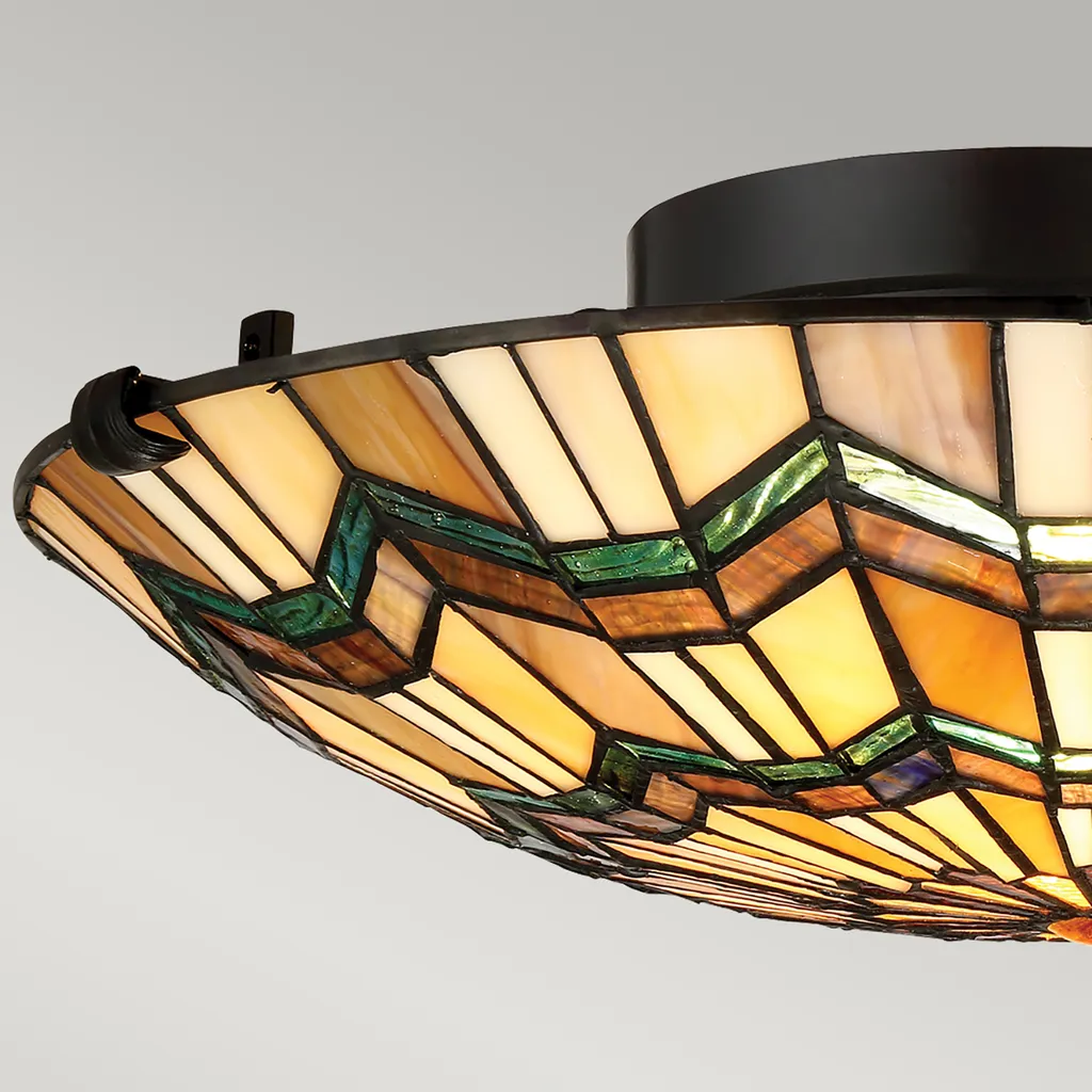 Plafonnier Design en Bronze Alcott pour un Éclairage Chic et Tamisé - 5